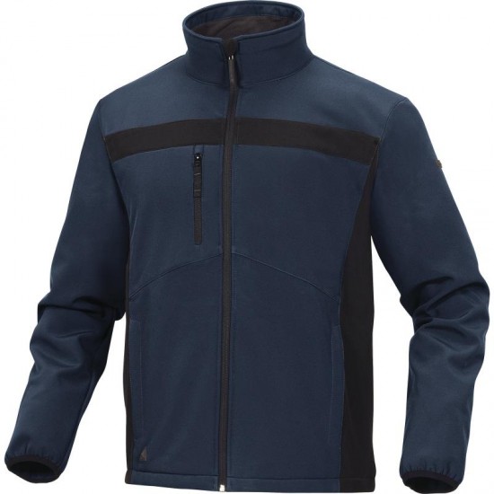 Softshell Delta Plus LULEA2, bleumarin/negru