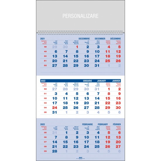 Calendare triptice