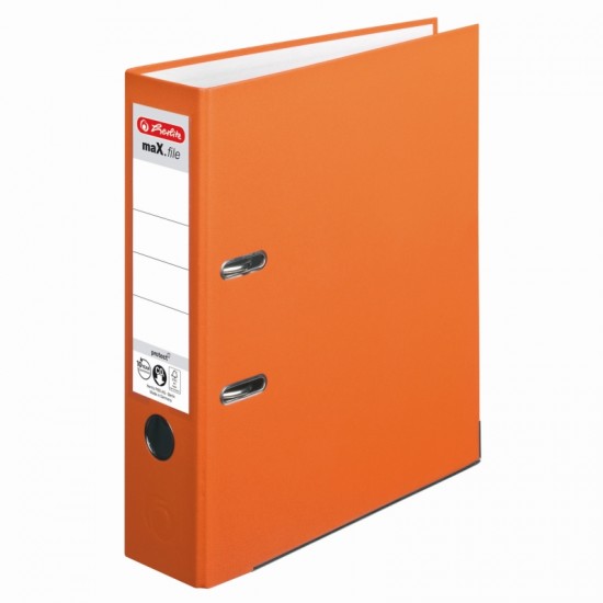 Biblioraft a4 8cm pp portocaliu herlitz - UP-10556470