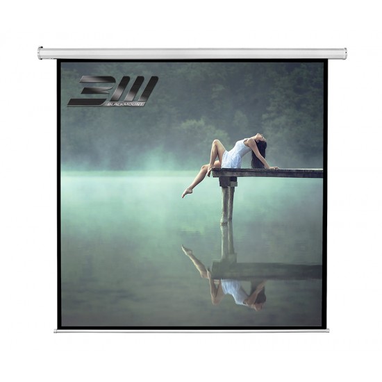 Ecran proiectie electric perete/tavan blackmount, marime vizibila 300cm x 300 cm, cu telecomanda, format 1:1 - 1/1EL300RC-BM-ECRPER