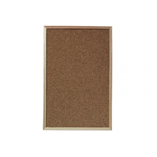 Panou afisaj pluta 40x60 cm cu rame din lemn - 1600030