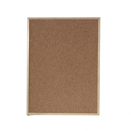 Panou afisaj pluta 60x80cm cu rame din lemn - 1600048
