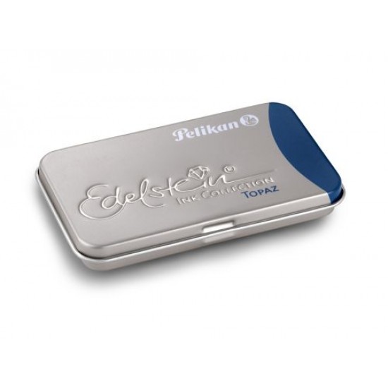 Caseta metalica edelstein cu patroane,set 6 patroane,albastru topaz - 339655