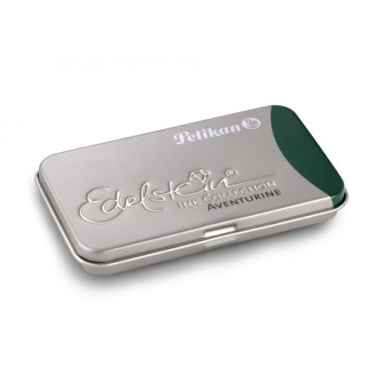 Caseta metalica edelstein cu patroane,set 6 patroane,verde aventurin - 339671