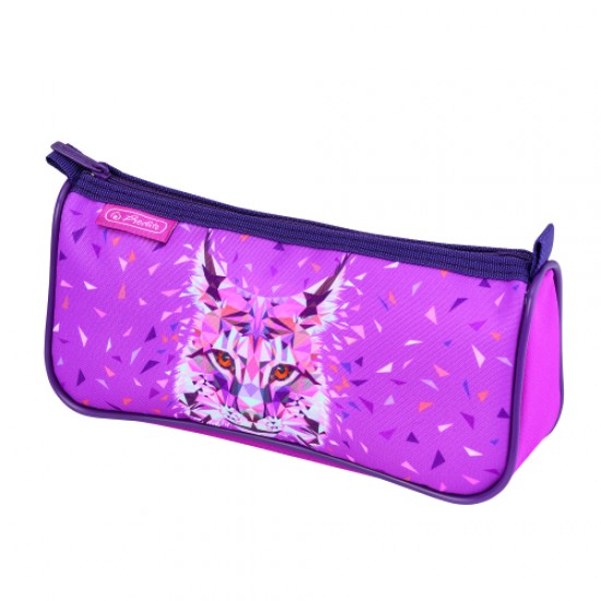 Necessaire triunghiular sport, motiv wild animals lynx - 50026548