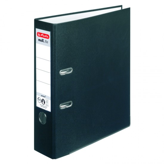 Biblioraft a4 8cm pp negru herlitz - UP-5480801