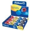 Ascutitoare plastic cu container, diverse culori, prezentare in cutie - 700214