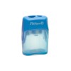 Ascutitoare v-blade plastic dubla, cu container, diverse culori, 1 bucata/ blister - 700245