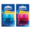 Ascutitoare plastic dubla cu container, diverse culori, 1 bucata/blister - 700429