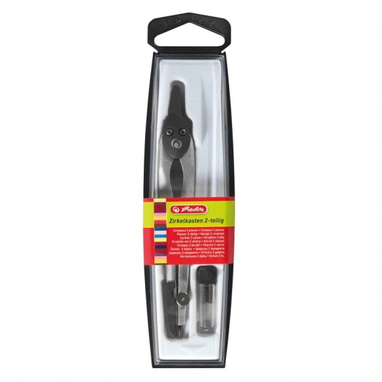 Compas plastic/metalic negru herlitz - 8710006