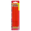 Creioane grafit cu radiera mina hb lacuite rosu set 24 - 8850604