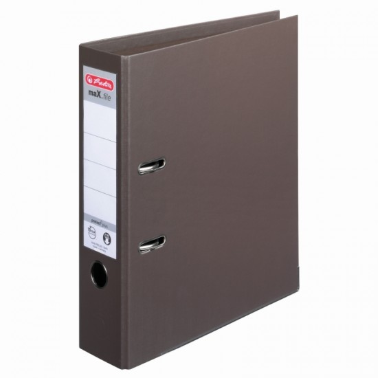 Biblioraft a4 8cm pp maro herlitz - UP-9476890
