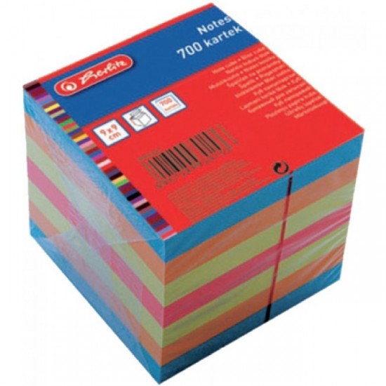 Bloc notite color 9x9x9 cm 700 file - 9930157