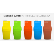 Saci menaj segregare deseuri sticla ldpe 120 litri, 10 buc pe rola verde - AZ1-WNS-7072