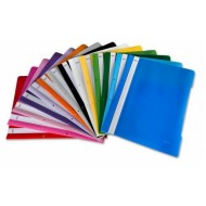 Dosar plastic cu sina si perforatii, diverse culori, Noki