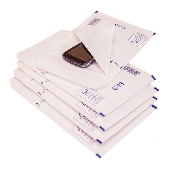 Plic cu protectie, 150 x 210 mm (interior), alb, banda silicon, 90 g/mp, 100 bucati/cutie - KF70015CUTIE