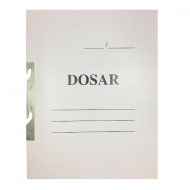 Dosar incopciat 1 pe 1, carton alb duplex 230 gr pe mp, pro  - P-DI-1