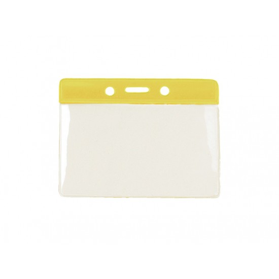 Portecuson orizontal cu banda color galben - 2880