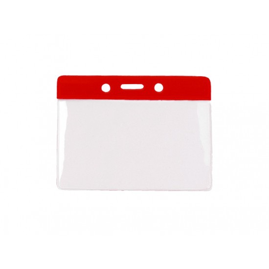 Portecuson orizontal cu banda color rosu - 2880