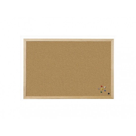 Panou pluta cu rama din lemn 150x100 cm - PAF009
