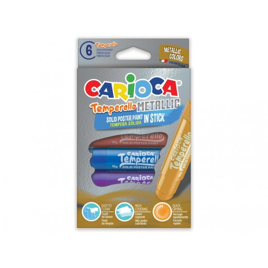 Creion-Tempera temperello metallic 6/set - SKP024