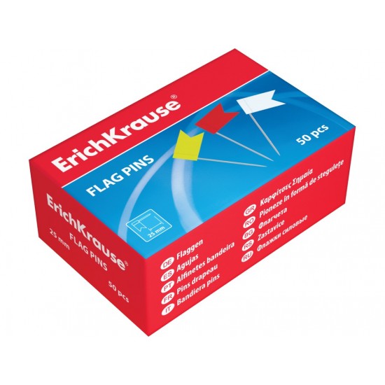 Pioneze multicolore tip stegulet erich krause, 50/cutie - MIC124