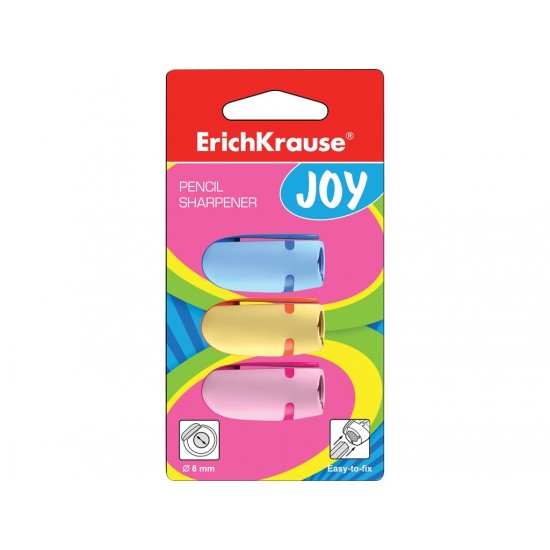 Set ascutitoare din plastic erich krause joy, 3 buc - CRE042