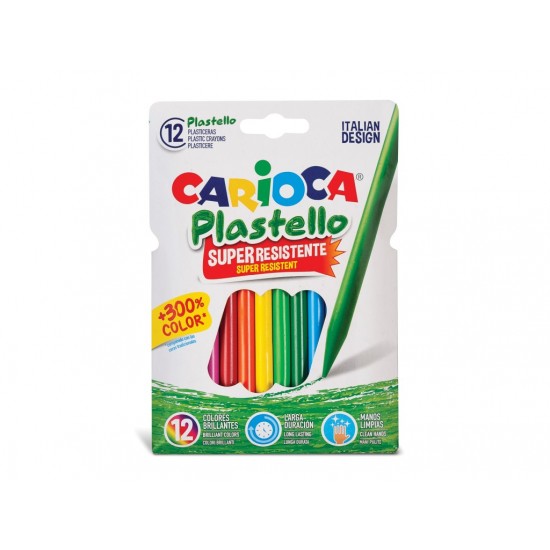 Creioane plastifiate carioca plastello 12/set - SKR190