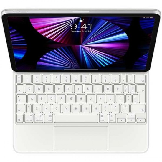 Apple magic keyboard for ipad pro 11-inch (3rd & 2nd & 1st gen) and ipad air (4th) - international english - white - MJQJ3Z/A