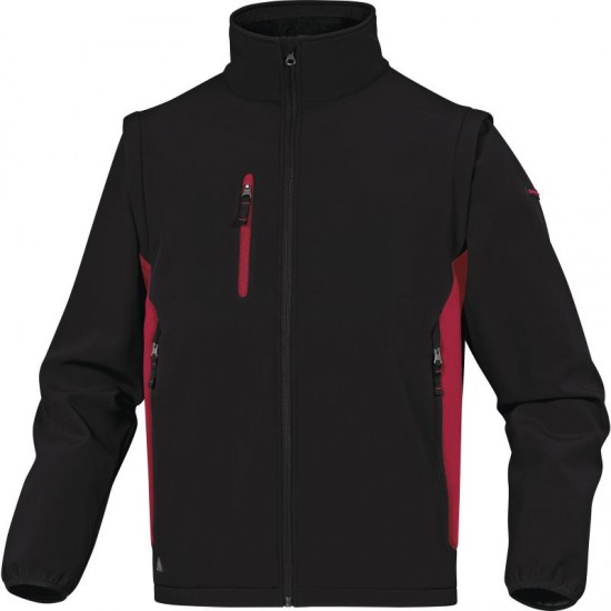 Softshell Delta Plus MYSEN2,negru-rosu
